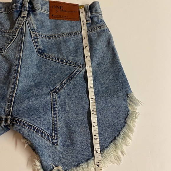 OneTeaspoon Juliettes high waist Coastal Cowgirl curved hem.Size 26 - Picture 9 of 15